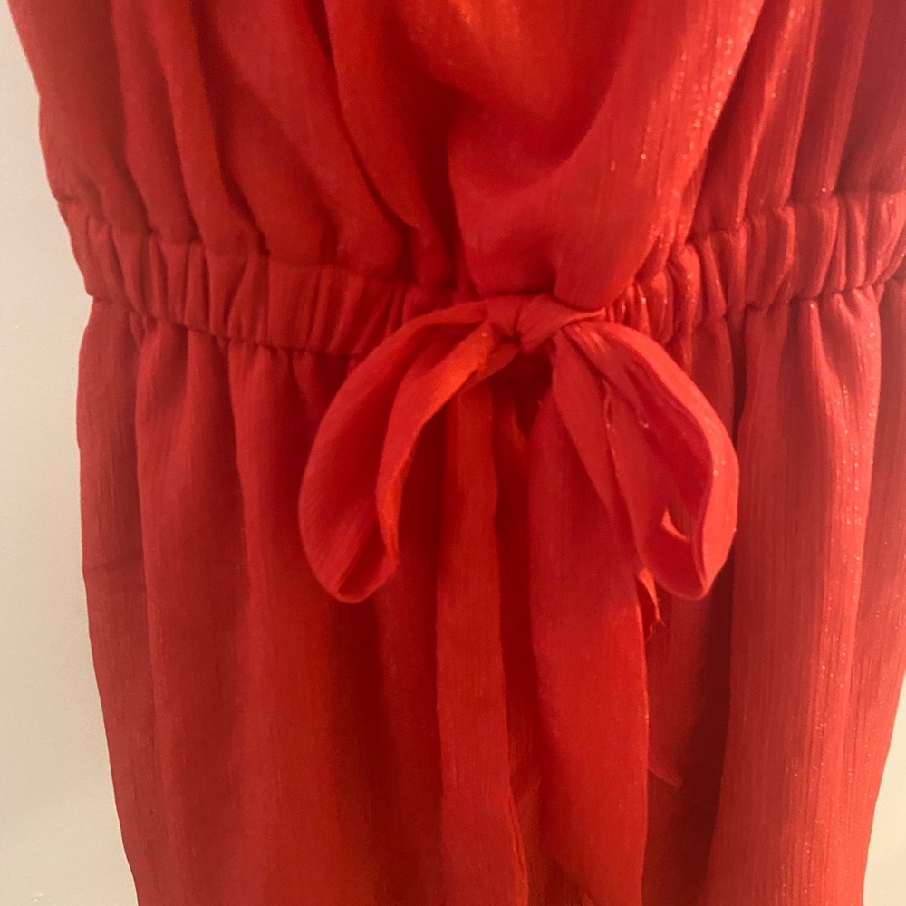 Red romper strapless small - Picture 3 of 4